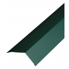 Планка карнизная для металлочерепицы 100х65 мм 2 м зеленая RAL 6005