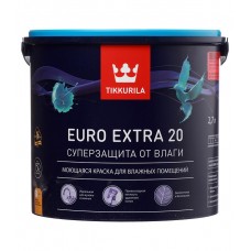 Краска водно-дисперсионная Tikkurila Euro Extra 20 моющаяся основа C 2,7 л