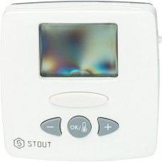 Термостат комнатный электронный WFHT-LCD. с выносным датчиком STOUT