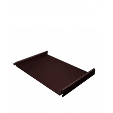 Клик-фальц Velur толщина 0,5 мм коричневый RAL 8017 