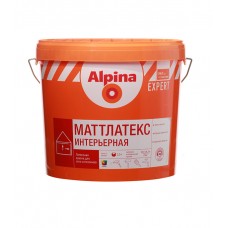 Краска водно-дисперсионная Alpina Expert Маттлатекс влагостойкая белая база 1 10 л