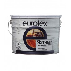 Лак алкидно-уретановый яхтный Eurotex бесцветный 10 л полуматовый