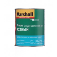 Лак алкидно-уретановый яхтный Marshall Protex бесцветный 0,75 л полуматовый