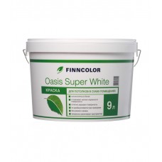 Краска водно-дисперсионная для потолка Finncolor Oasis super white белая 9 л
