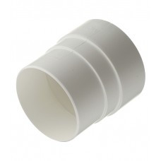 Муфта водосточной трубы Vinylon пластиковая соединительная d90 мм белая RAL 9003