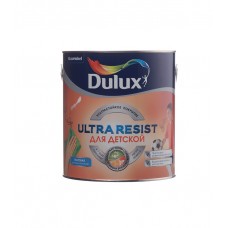 Краска водно-дисперсионная Dulux Ultra Resist для детской моющаяся белая основа BW 2,5 л