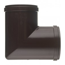 Угол желоба Vinylon пластиковый d125 мм 90° кофе RAL 8017 с уплотнителем