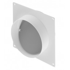 Соединитель для круглых воздуховодов Вентс с накладной пластиной с обратным клапаном пластиковый d150 мм