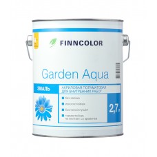 Эмаль акриловая Finncolor Garden Aqua основа A полуматовая 2,7 л