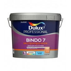 Краска водно-дисперсионная Dulux Bindo 7 экстрапрочная моющаяся белая основа BW 9 л