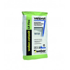 Шпаклевка полимерная Weber.vetonit LR Fine для сухих помещений белая 25 кг