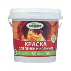 Краска для печей Ecoterra красно-коричневая 1 кг