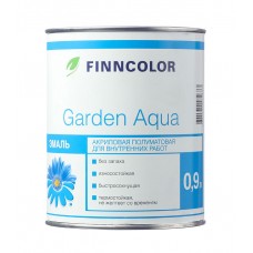 Эмаль акриловая Finncolor Garden Aqua основа A полуматовая 0,9 л