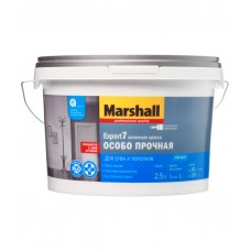 Краска водно-дисперсионная Marshall Export 7 моющаяся белая основа BW 2,5 л