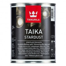 Лазурь мерцающая Tikkurila TAIKA STARDUST золотистая глубокоматовая 1л