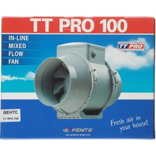 Вентилятор канальный центробежный Вентс ТТ Про d100 мм белый