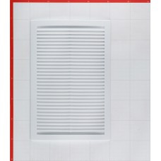 Решетка вентиляционная пластиковая приточно-вытяжная ERA 200х300 мм с сеткой белая