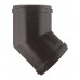Угол желоба Vinylon пластиковый d125 мм 135° кофе RAL 8017 с уплотнителем