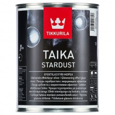 Лазурь мерцающая Tikkurila TAIKA STARDUST серебристая глубокоматовая 1л