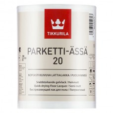 Лак паркетный Tikkurila Parketti-Assa 20 бесцветный 1 л полуматовый