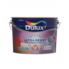 Краска водно-дисперсионная Dulux Ultra Resist гостиные и офисы моющаяся белая основа BW 10 л