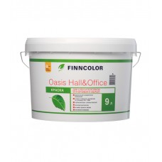 Краска водно-дисперсионная Finncolor Oasis Hall&Office 4 моющаяся белая основа А 9 л