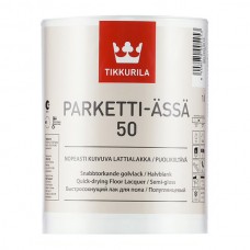 Лак паркетный Tikkurila Parketti-Assa 50 бесцветный 1 л полуглянцевый
