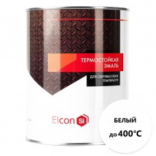 Эмаль термостойкая Elcon 400 градусов белая 0,8 кг
