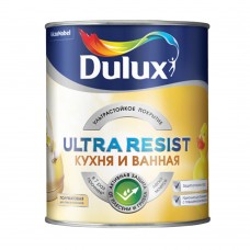 Краска водно-дисперсионная Dulux Ultra Resist кухня и ванная моющаяся основа BW 1 л