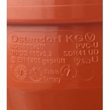 Отвод наружный Ostendorf 110 мм 30° однораструбный