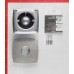 Вентилятор осевой Cata X-Mart 10 Inox 150х150 мм d100 мм серебро