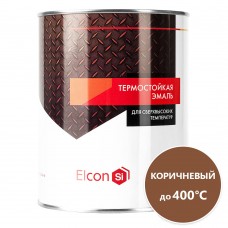 Эмаль термостойкая Elcon 400 градусов коричневая 0,8 кг