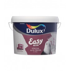 Краска водно-дисперсионная Dulux Easy для обоев и стен моющаяся белая основа BW 10 л