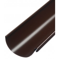Желоб водосточный Grand Line металлический d125 мм 2,5 м коричневый RAL 8017