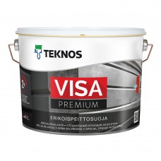 Антисептик для дерева водоразбавляемый Teknos Visa Premium глянцевый кроющий база 3 бесцветный 9 л