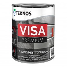 Антисептик для дерева водоразбавляемый Teknos Visa Premium глянцевый кроющий база 1 белый 0,9 л