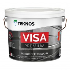 Антисептик для дерева водоразбавляемый Teknos Visa Premium глянцевый кроющий база 1 белый 2,7 л