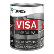 Антисептик для дерева водоразбавляемый Teknos Visa Premium глянцевый кроющий база 3 бесцветный 0,9л