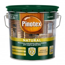 Антисептик Pinotex Natural для дерева древесно-желтый 2,7 л