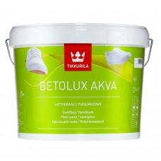 Краска для пола Tikkurila Betolux Akva основа C полуглянцевая 9 л
