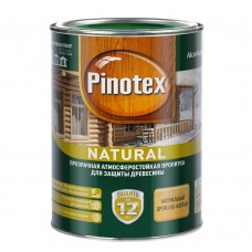 Антисептик Pinotex Natural для дерева древесно-желтый 1 л